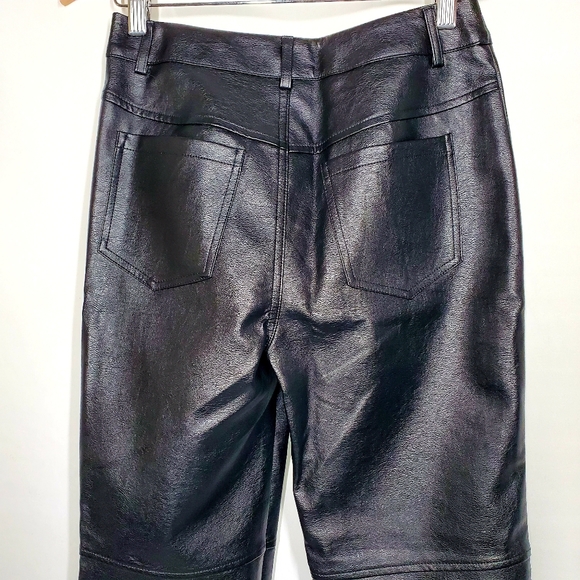 Princess Polly Macey Black Faux Leather Pants - Picture 12 of 16